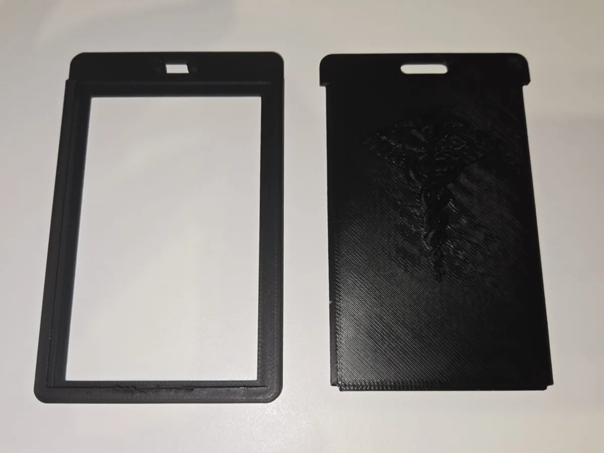 Staff of Asclepius Doctor's badge (id card) holder