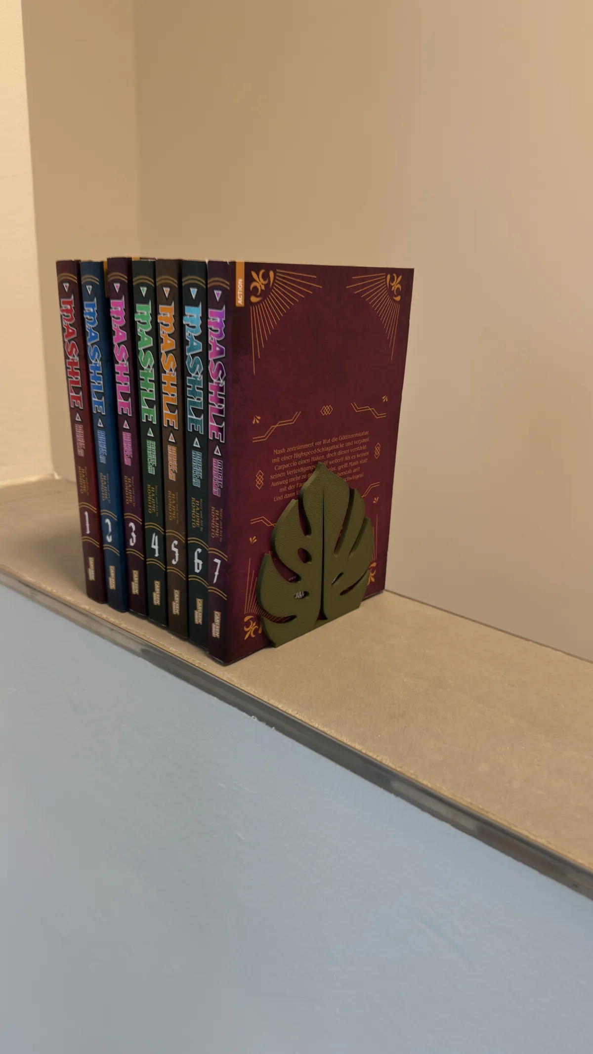 Bookend / Book holder / Stand / Monstera Design, photo 4 of 4 - Bookend / Book holder / Stand / Monstera Design Desk & Office