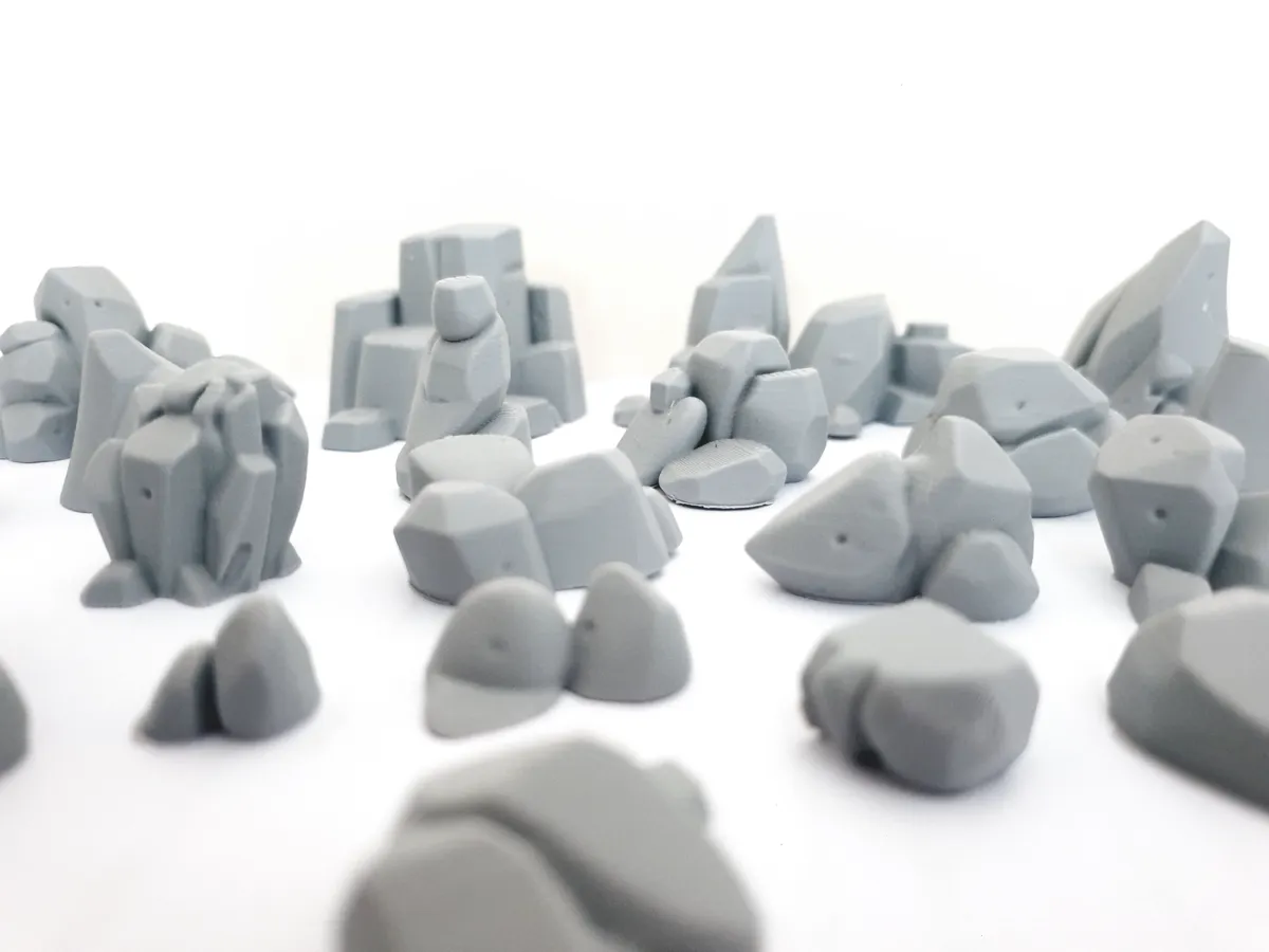 45 Stylized Rocks & Stones Set