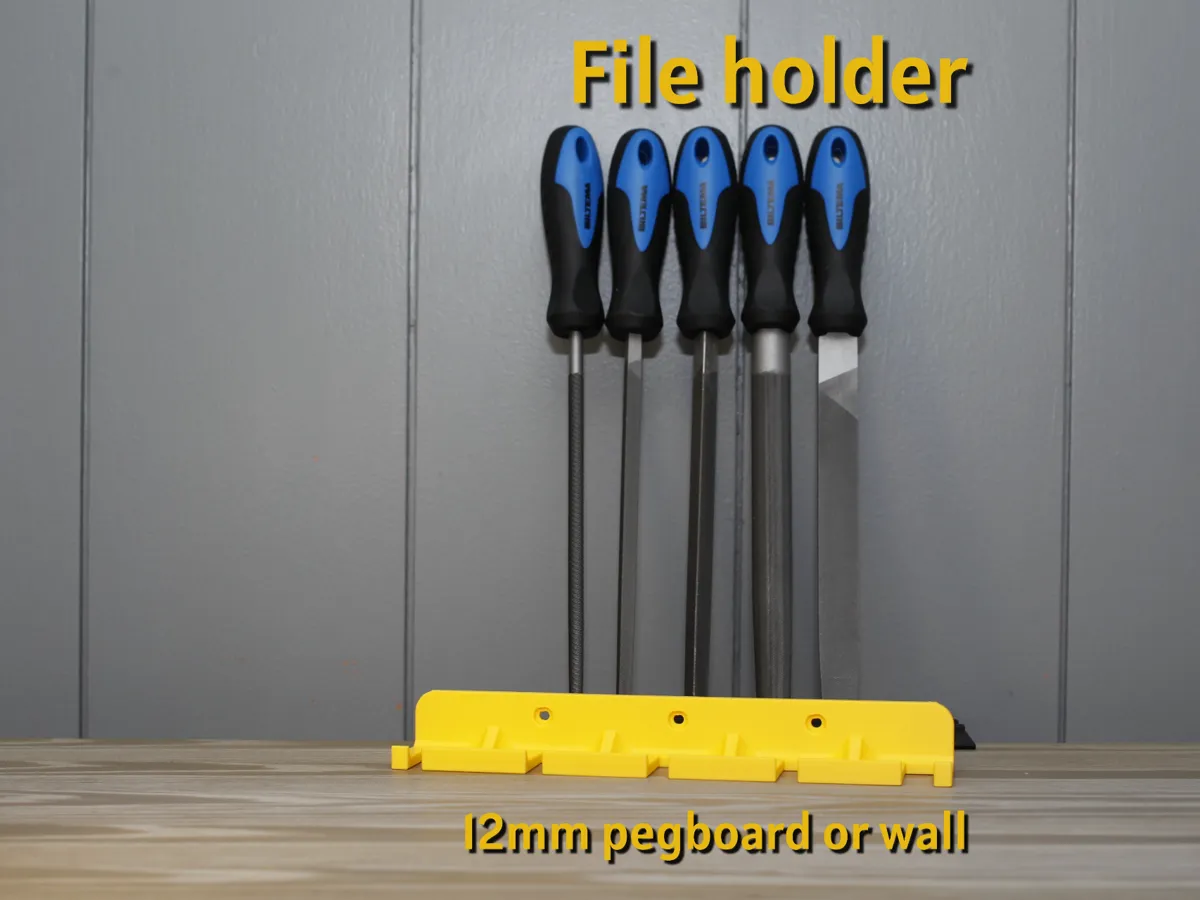 5 pcs file holder - Biltema pegboard or wall