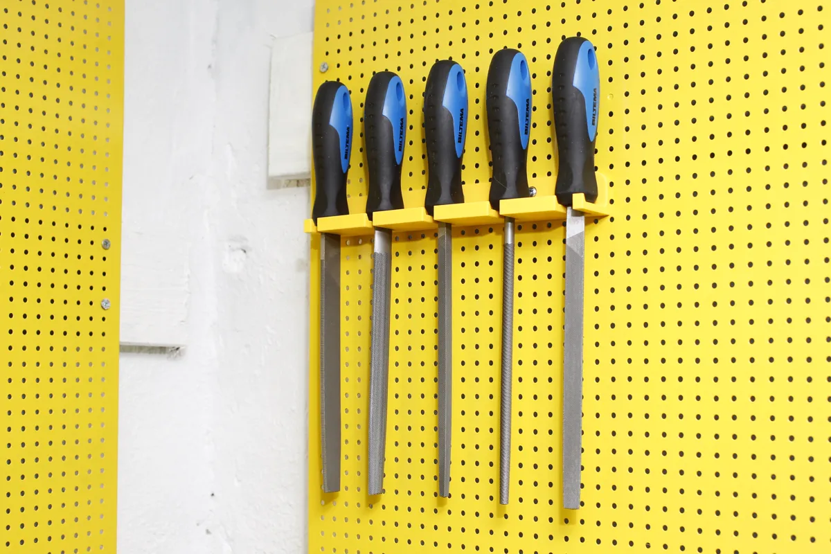 5 pcs file holder - Biltema pegboard or wall, photo 4 of 4 - 5 pcs file holder - Biltema pegboard or wall Desk & Office