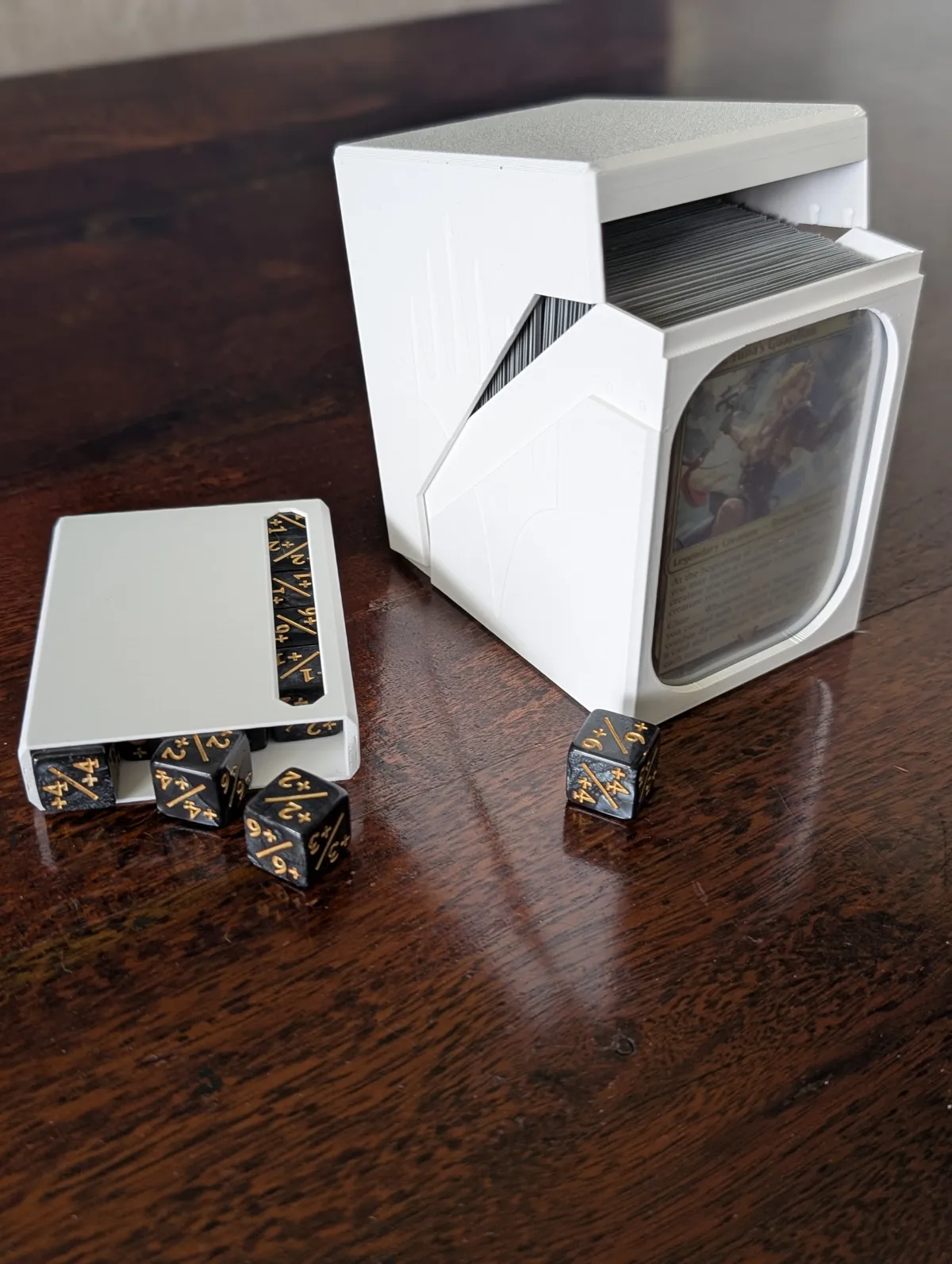 100 Double Sleeved Commander Deck Box w/ Dice Box, photo 4 of 4 - 100 Double Sleeved Commander Deck Box w/ Dice Box Board Games & Tabletop