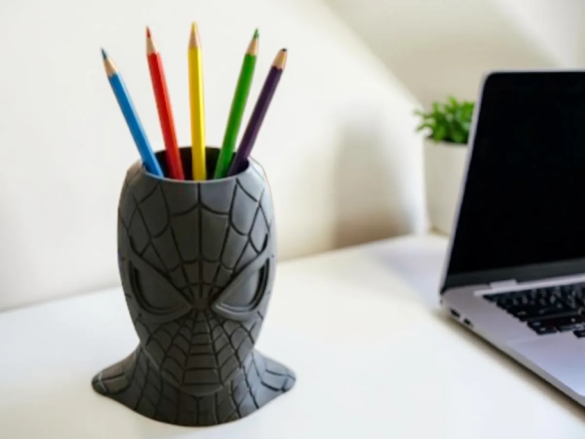Spiderman Mask Pen Holder - Desk organizer