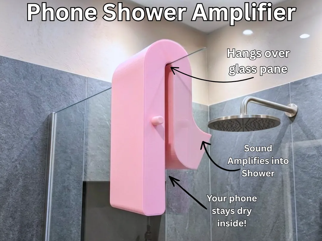 Shower Phone Speaker Amplifier