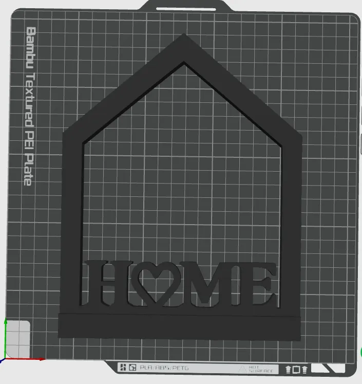 Modern Home House Shaped Sign, photo 3 of 4 - Modern Home House Shaped Sign Household