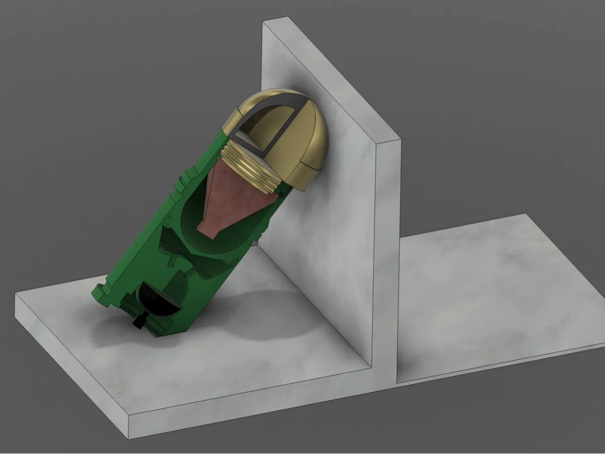 Bookend showcasing 40mm M430A1 HEDP Grenade - Decor, in stock in India