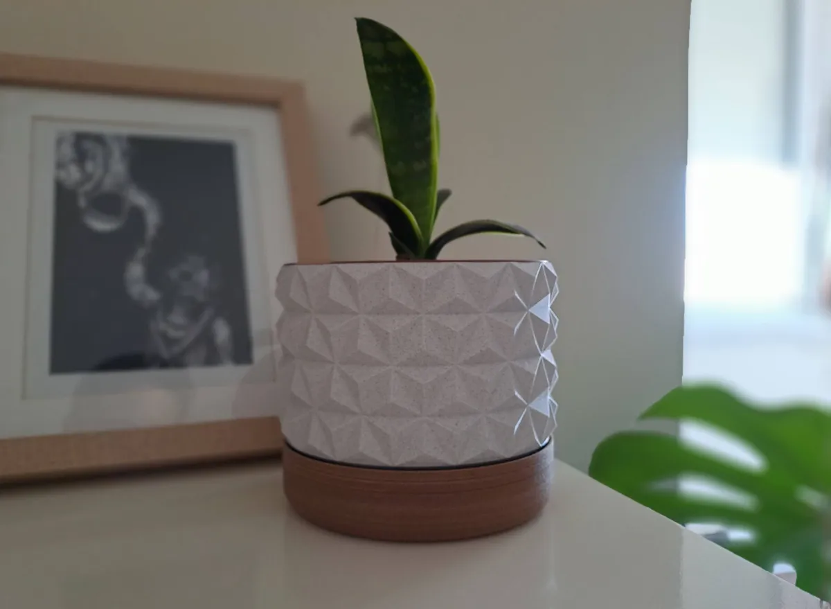 Geometric triwave 2 parts plant pot - Geometric & Modern Planters, in stock