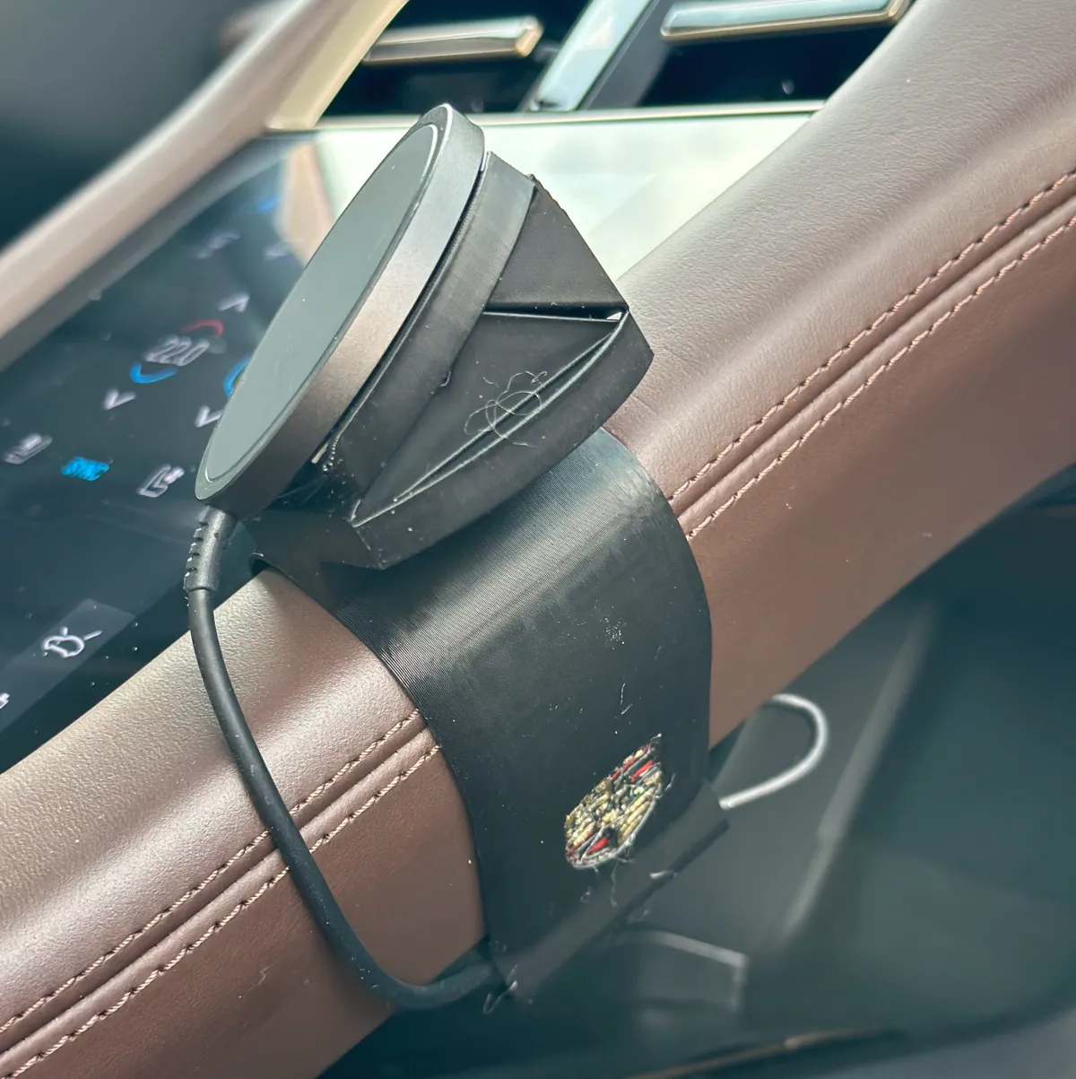 Porsche Taycan MagSafe Phone Mount, photo 3 of 3 - Porsche Taycan MagSafe Phone Mount Hobby & DIY