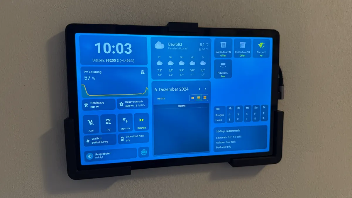 Universal Tablet wall mount / holder max 7.45 mm, photo 4 of 4 - Universal Tablet wall mount / holder max 7.45 mm Hobby & DIY