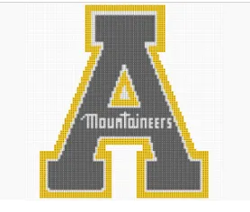 Appalachian State University App A Pixel Puzzle, photo 2 of 2 - Appalachian State University App A Pixel Puzzle Generative Art