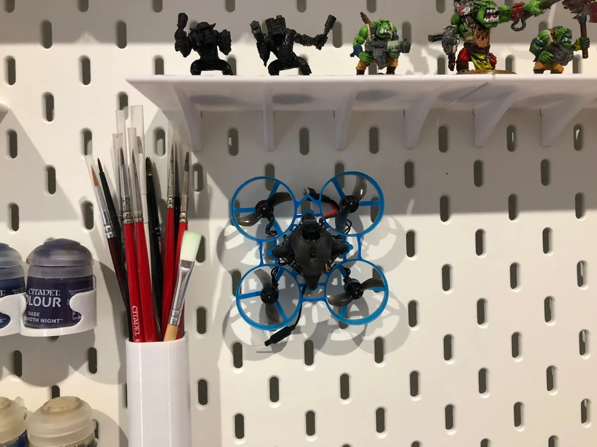 IKEA Skadis Mobula6 Tiny Whoop Mount, photo 2 of 4 - IKEA Skadis Mobula6 Tiny Whoop Mount Tools