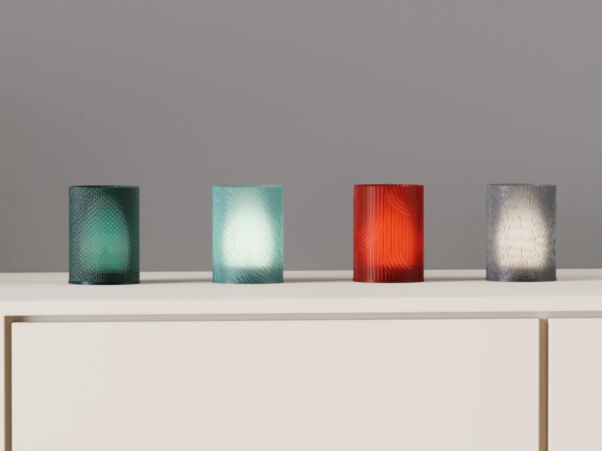 LED Candle Lamp. 4 Unique Design tealights. Easy