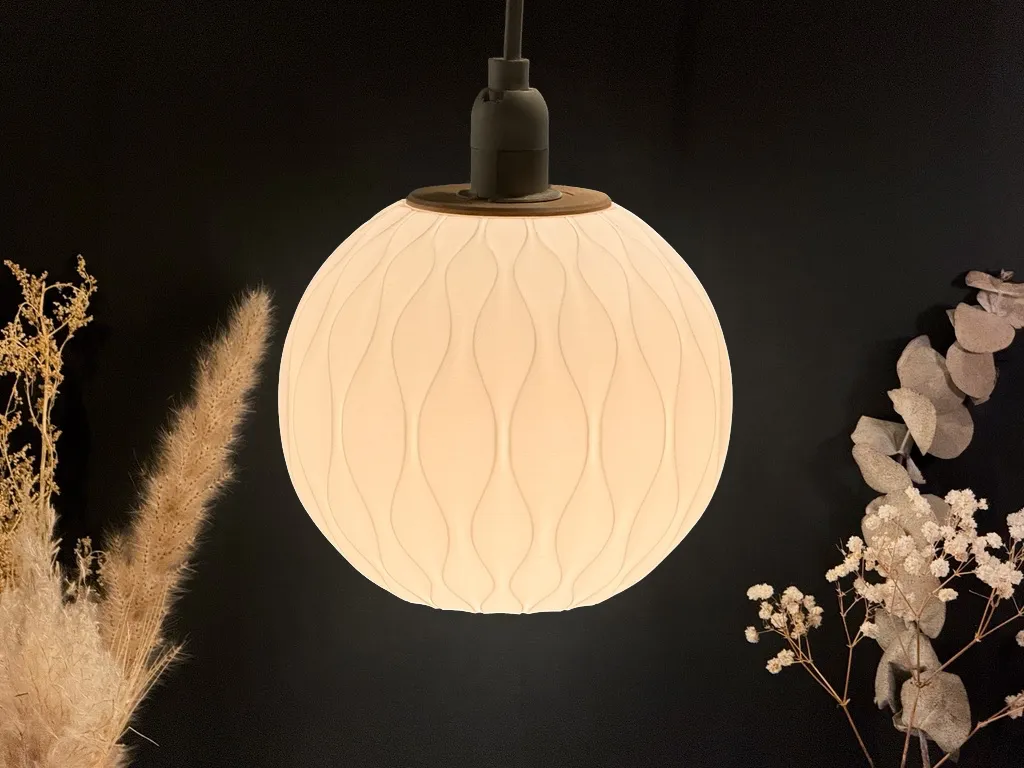 Pendant Lamp Shade | 15cm Sphere, Curvy - Lamp Shades, in stock