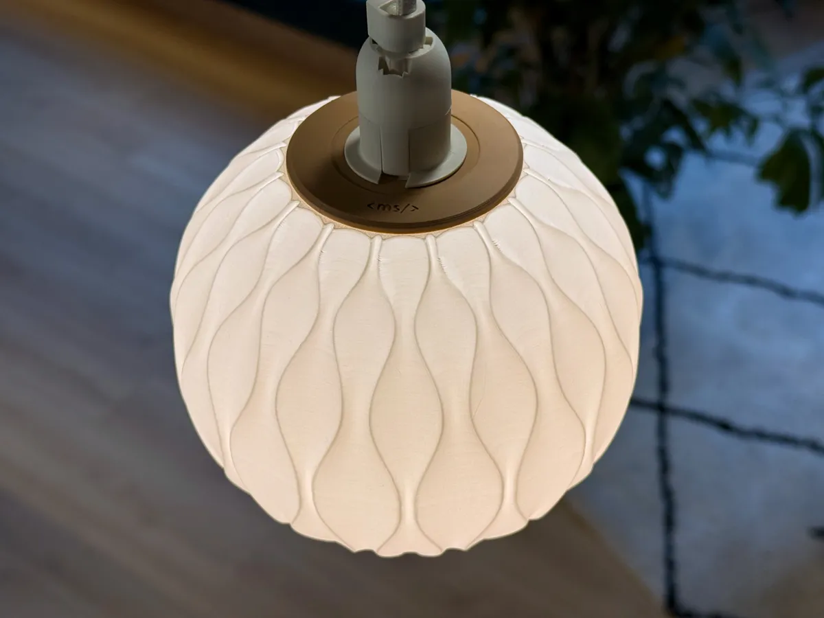 Pendant Lamp Shade | 15cm Sphere, Curvy, photo 2 of 4 - Pendant Lamp Shade | 15cm Sphere, Curvy Lamps & Lighting