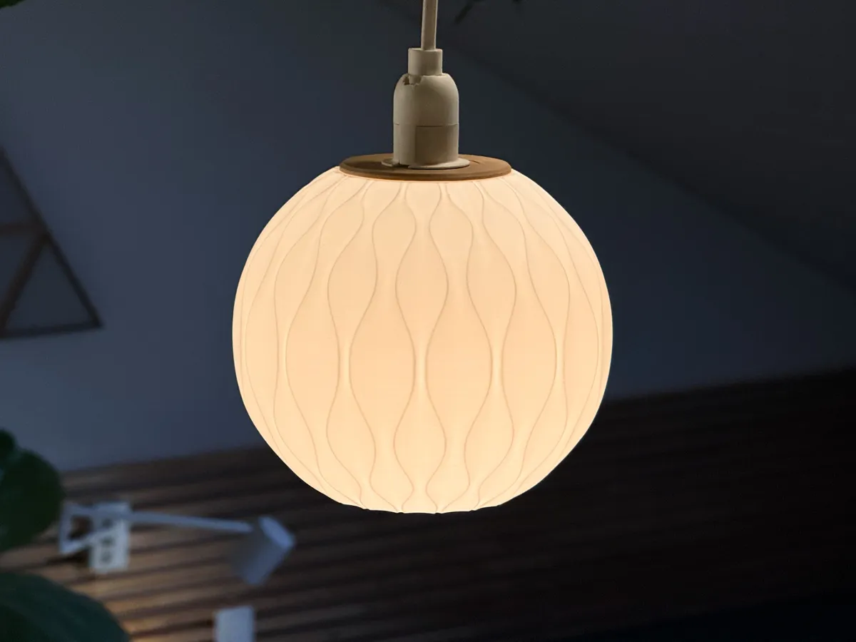 Pendant Lamp Shade | 15cm Sphere, Curvy, photo 3 of 4 - Pendant Lamp Shade | 15cm Sphere, Curvy Lamps & Lighting