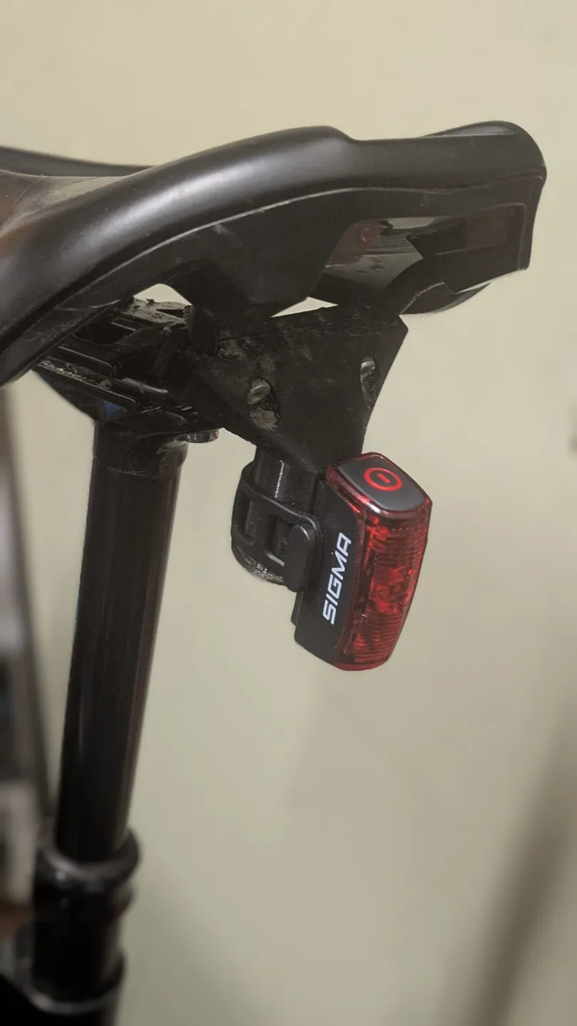 Rear light holder for saddle rails, photo 3 of 4 - Rear light holder for saddle rails Storage & Organisation