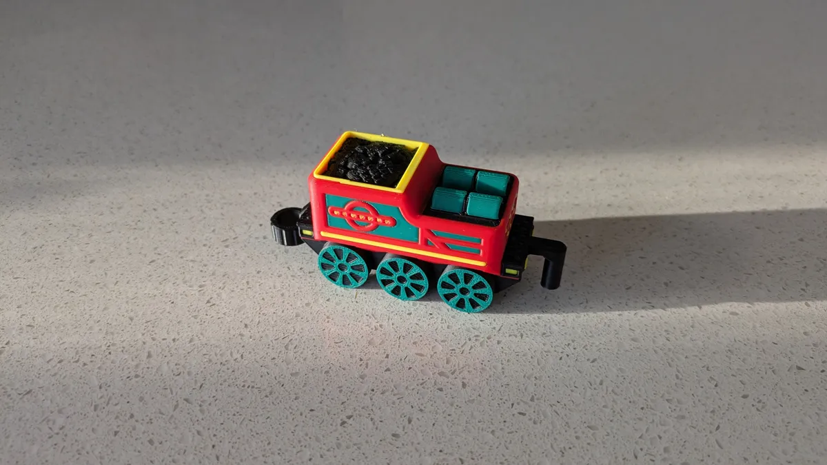 Toy Steam Train Tender Car, photo 3 of 4 - Toy Steam Train Tender Car Learning & STEM