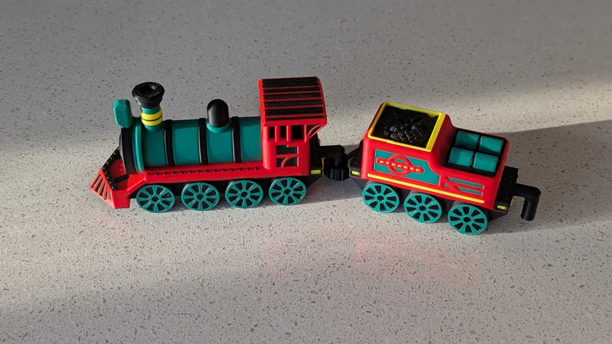 Toy Steam Train Tender Car, photo 4 of 4 - Toy Steam Train Tender Car Learning & STEM
