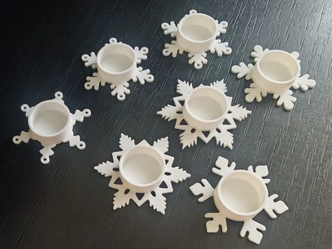 Christmas candle holders 7 PCS