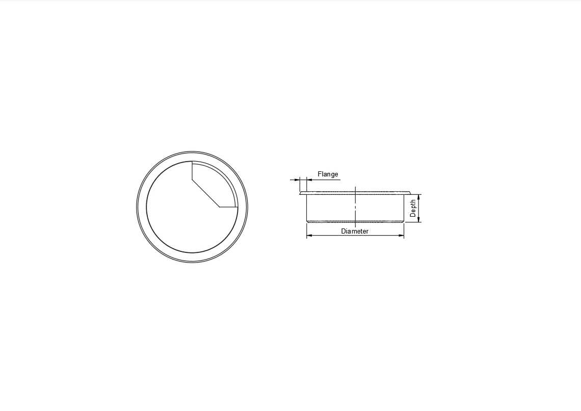 customizable cable grommet, Kabeldurchführung, photo 3 of 4 - customizable cable grommet, Kabeldurchführung Desk & Office