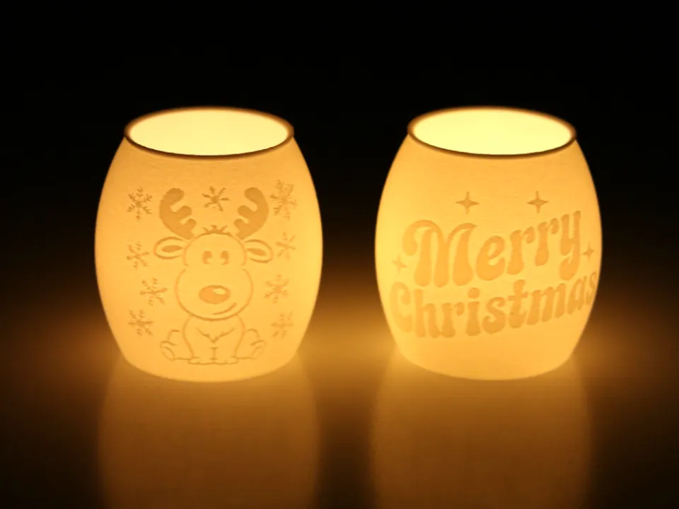 Cute Reindeer - Tealight Lithophane Lamp