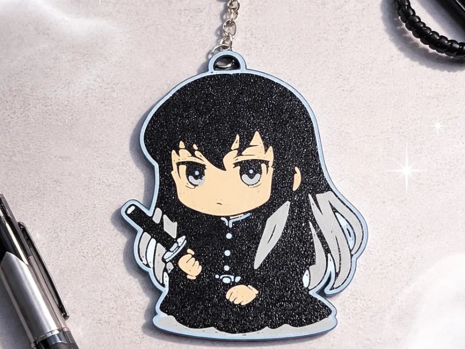 Muichiro Tokito from Demon Slayer, keychain