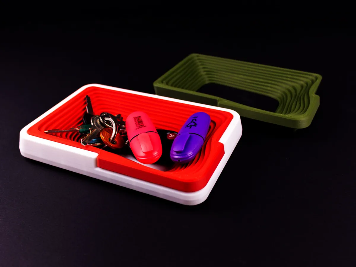 Modern Topographic Catchall Tray