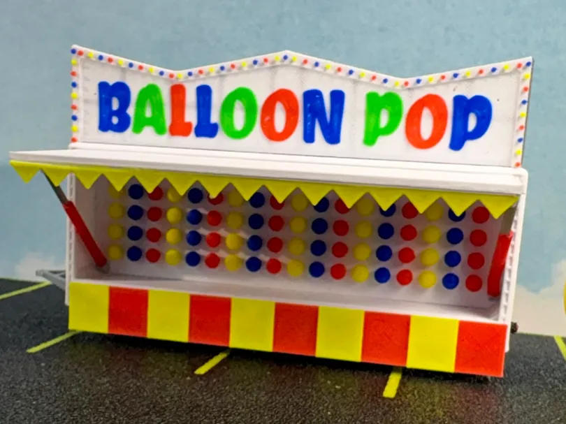 HO Scale Balloon Game 1/87