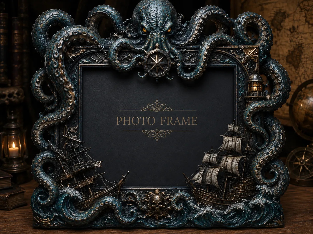 Kraken Photo Frame 15x10 cm, Side Photo Insert