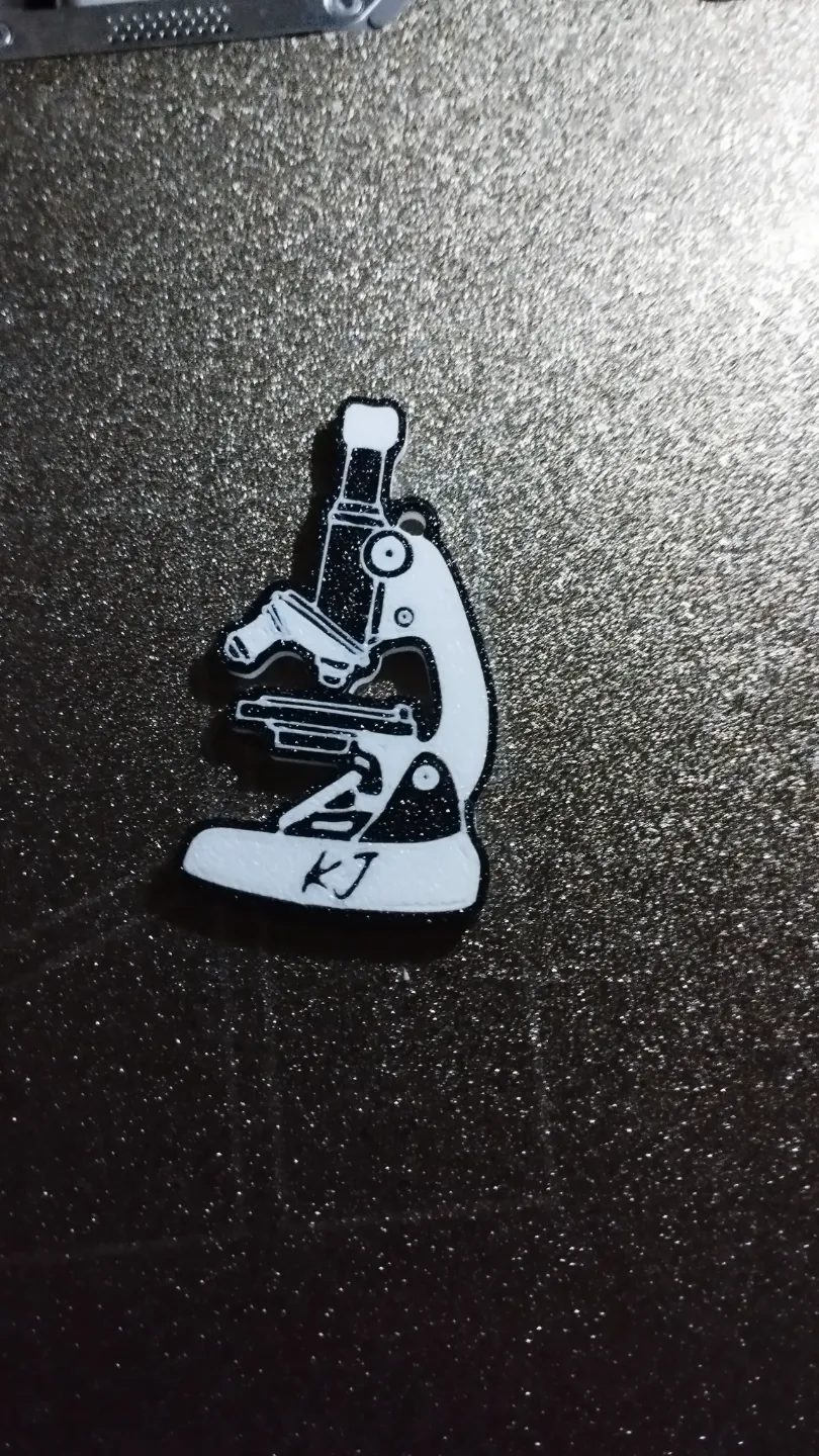 microscope keychain, photo 3 of 3 - microscope keychain Keychains
