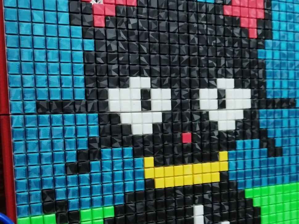 Pixelbild Katze - Pixel Puzzles, in stock in India
