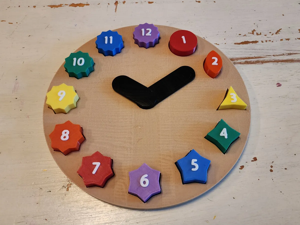 Kids Clock Puzzle, photo 2 of 4 - Puzzles & Brain Teasers, Toys, Games & Hobbies