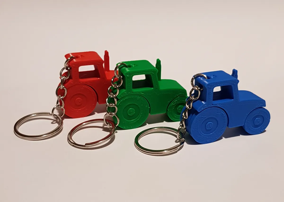 Tractor Keychain, photo 2 of 4 - Tractor Keychain Tools