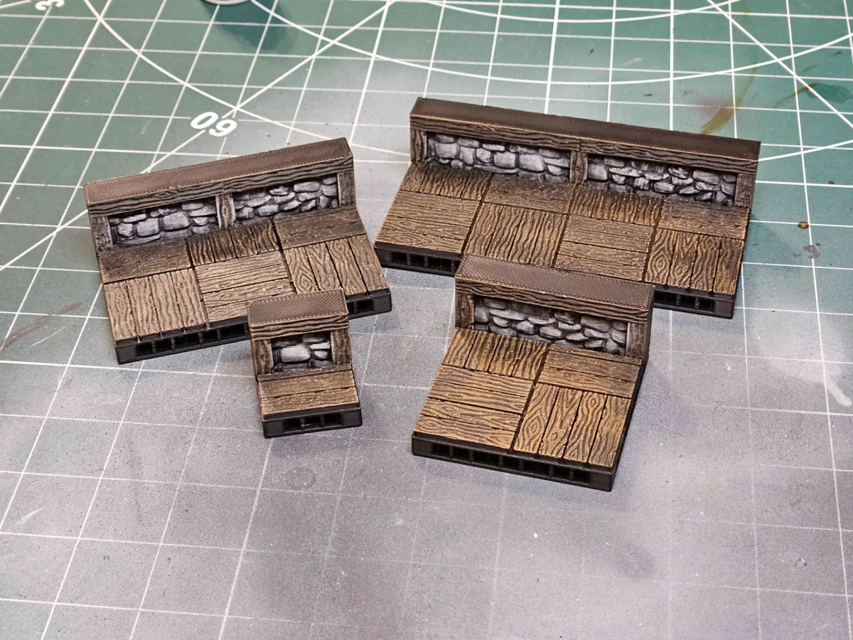 OpenForge Wooden Low Wall Tiles (Stone) - Other Toys & Games, in stock in India