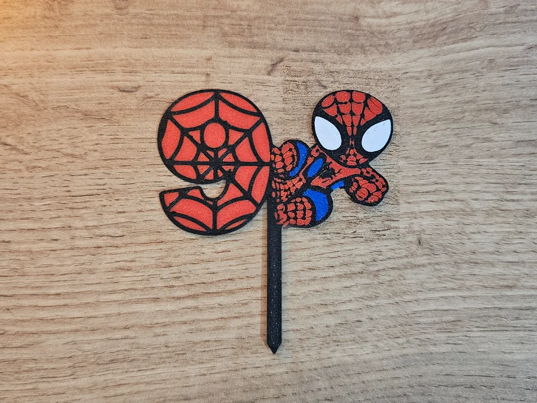 Spiderman 9 birthday cake topper - Birthday Cake Toppers, in stock in India