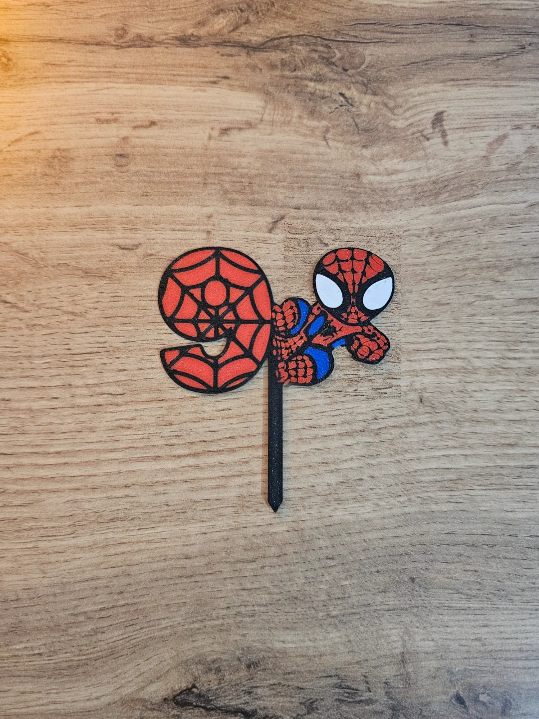 Spiderman 9 birthday cake topper, photo 2 of 3 - Spiderman 9 birthday cake topper Gifts & Occasions