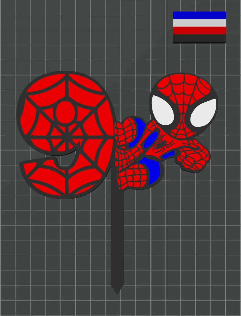 Spiderman 9 birthday cake topper, photo 3 of 3 - Spiderman 9 birthday cake topper Gifts & Occasions