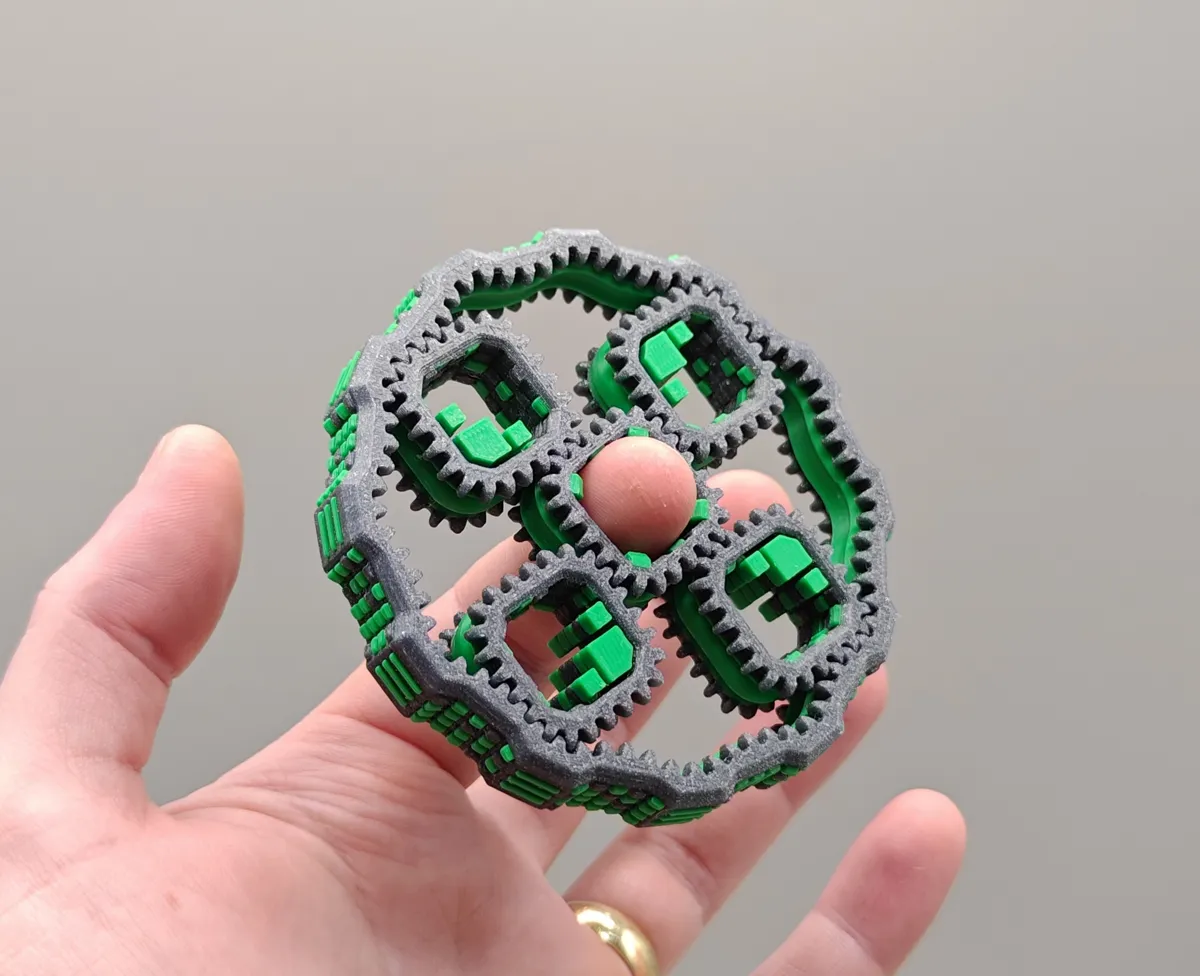 "Fragment" Square Planetary Gears Fidget Spinner, photo 2 of 4 - "Fragment" Square Planetary Gears Fidget Spinner Fidget & Sensory Toys