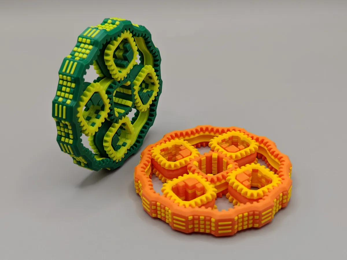 "Fragment" Square Planetary Gears Fidget Spinner, photo 4 of 4 - "Fragment" Square Planetary Gears Fidget Spinner Fidget & Sensory Toys
