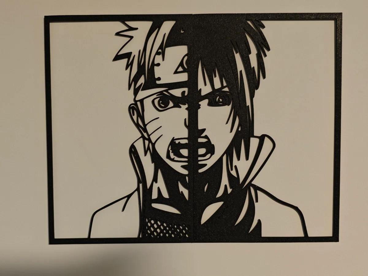 Naruto Uzumaki y Sasuke Uchiha Wall art decor