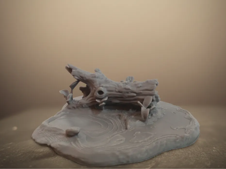 Cozy Log Hideout: Swamp/Pond Terrain & Diorama