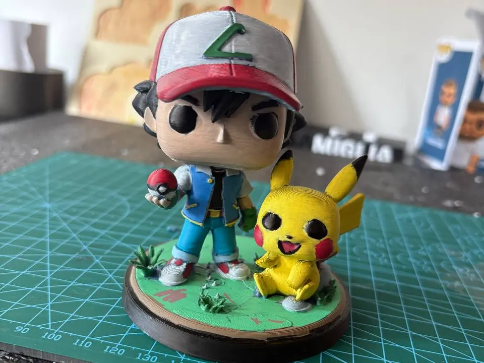 Ash & Pikachu Chibi Style, Action Figure