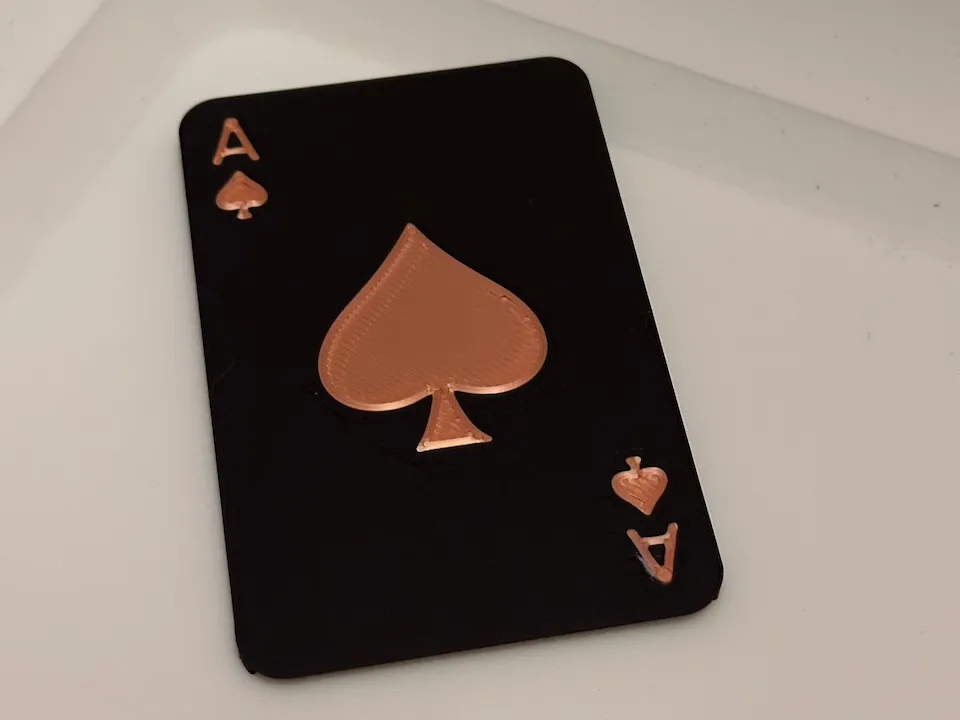 Ace Of Spades - Badge or Bank Card Holder