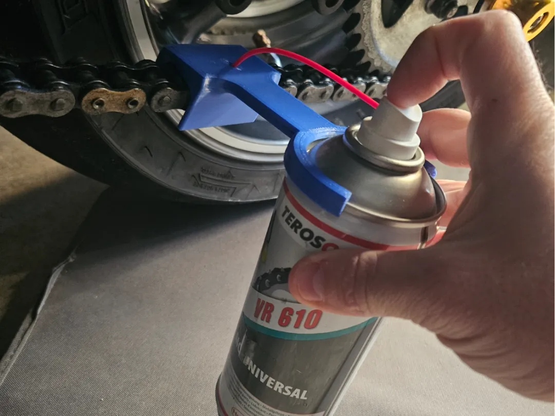Motorcycle Chain Lube Can Holder