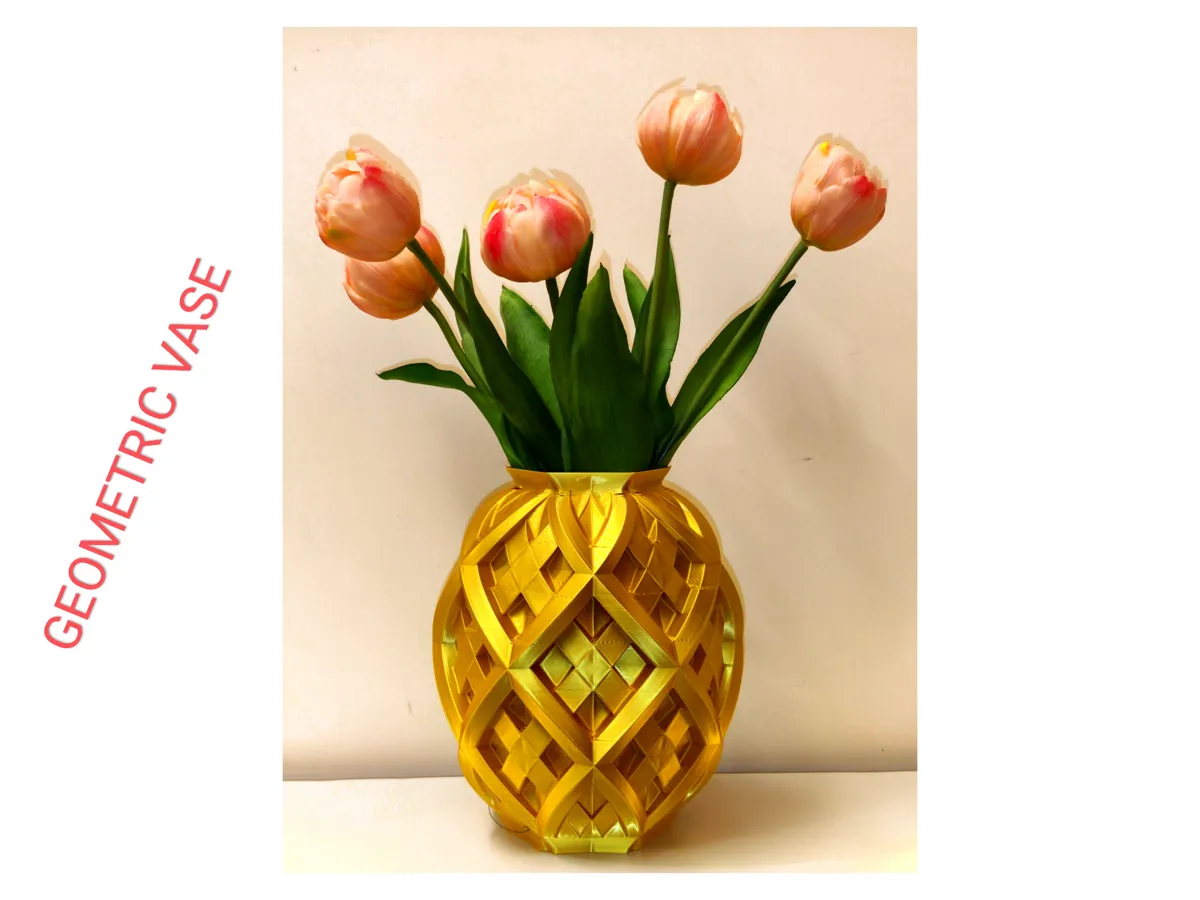 Heavy Geometric Vase / Urn