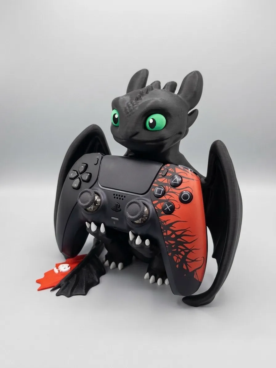 Night Fury Ps5 Controller / Handy / Vape Stand, photo 3 of 4 - Night Fury Ps5 Controller / Handy / Vape Stand Gaming Accessories