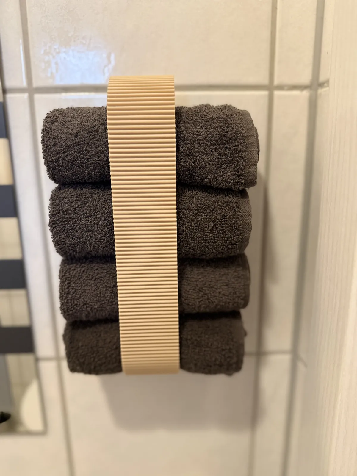 No-Drill Towel Holder - Bathroom Organizer, photo 4 of 4 - No-Drill Towel Holder - Bathroom Organizer Bath & Personal Care