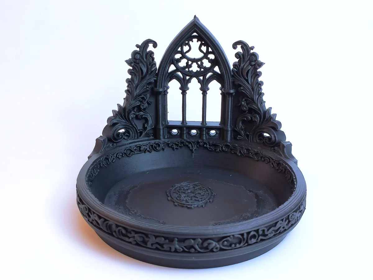 Dark Cathedral Jewelry Stand | Ring Holder & Tray