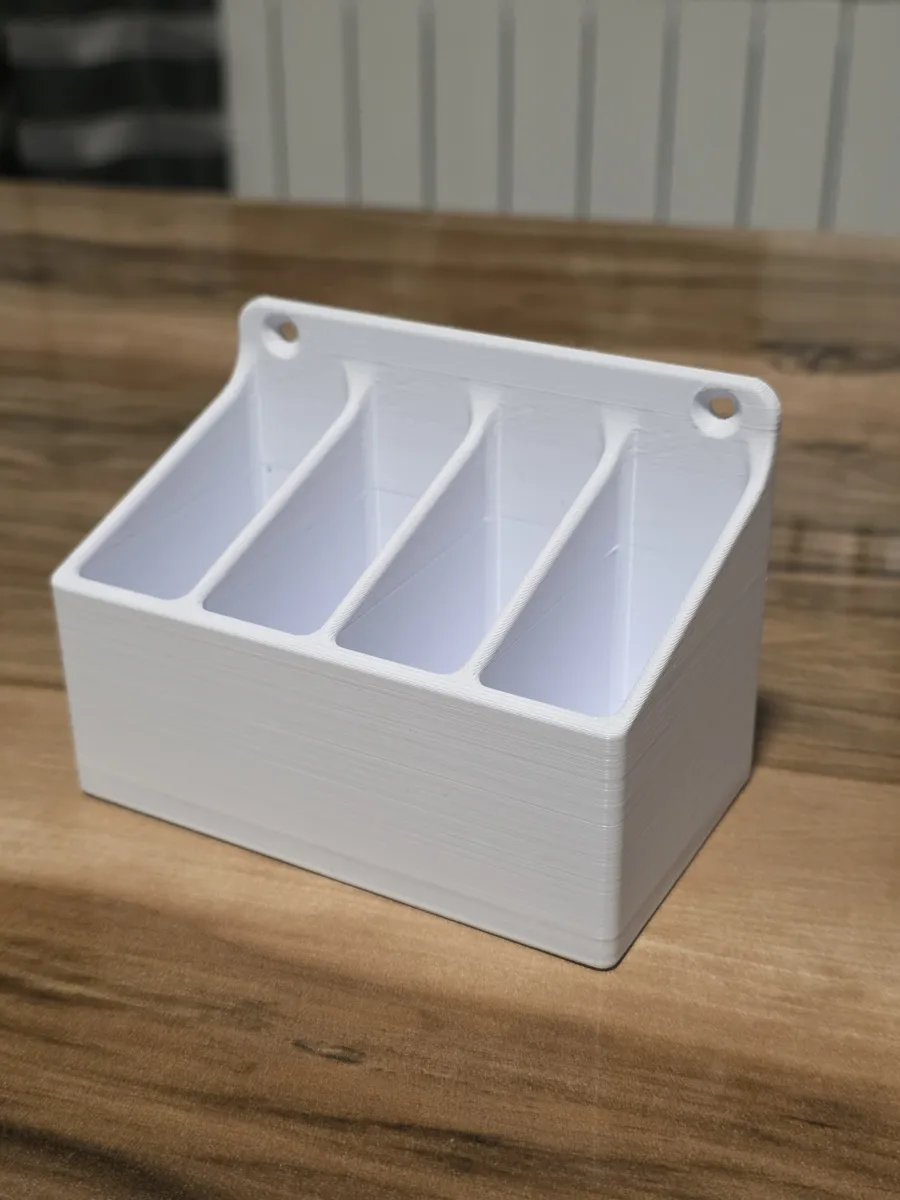 Universal Wall-Mounted 4-Slot Holder, photo 3 of 4 - Universal Wall-Mounted 4-Slot Holder Storage & Organisation