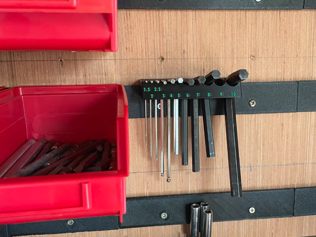 Modular wall tool organizers